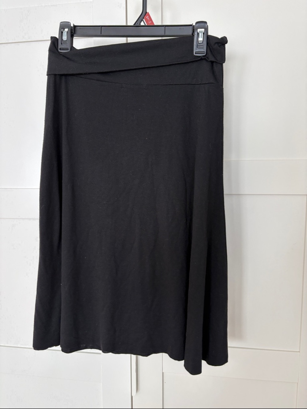le chateau Black A-Line Cotton Skirt